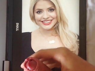 Cum tribute to Holly Willoughby (2 orgasms)