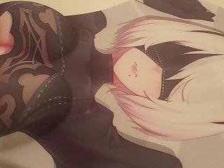 Masturbatie 2B Oppai Mousepad Cum Tribute