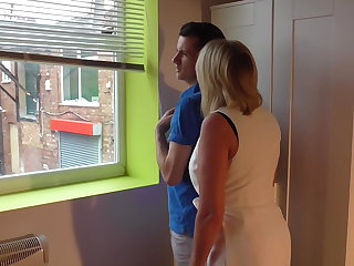 Taboo home sex with mature mom and son