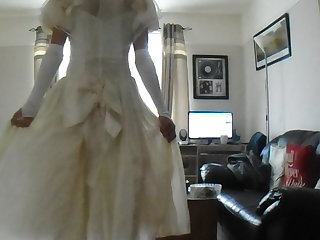 sissy in a wedding dress