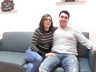 Spanish A married couple's first threesome! They will fuck Siona, too