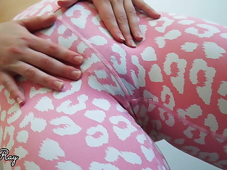 Jooga Cum in My Sexy Panties and Cute Yoga Pants After Pussy Rubbing